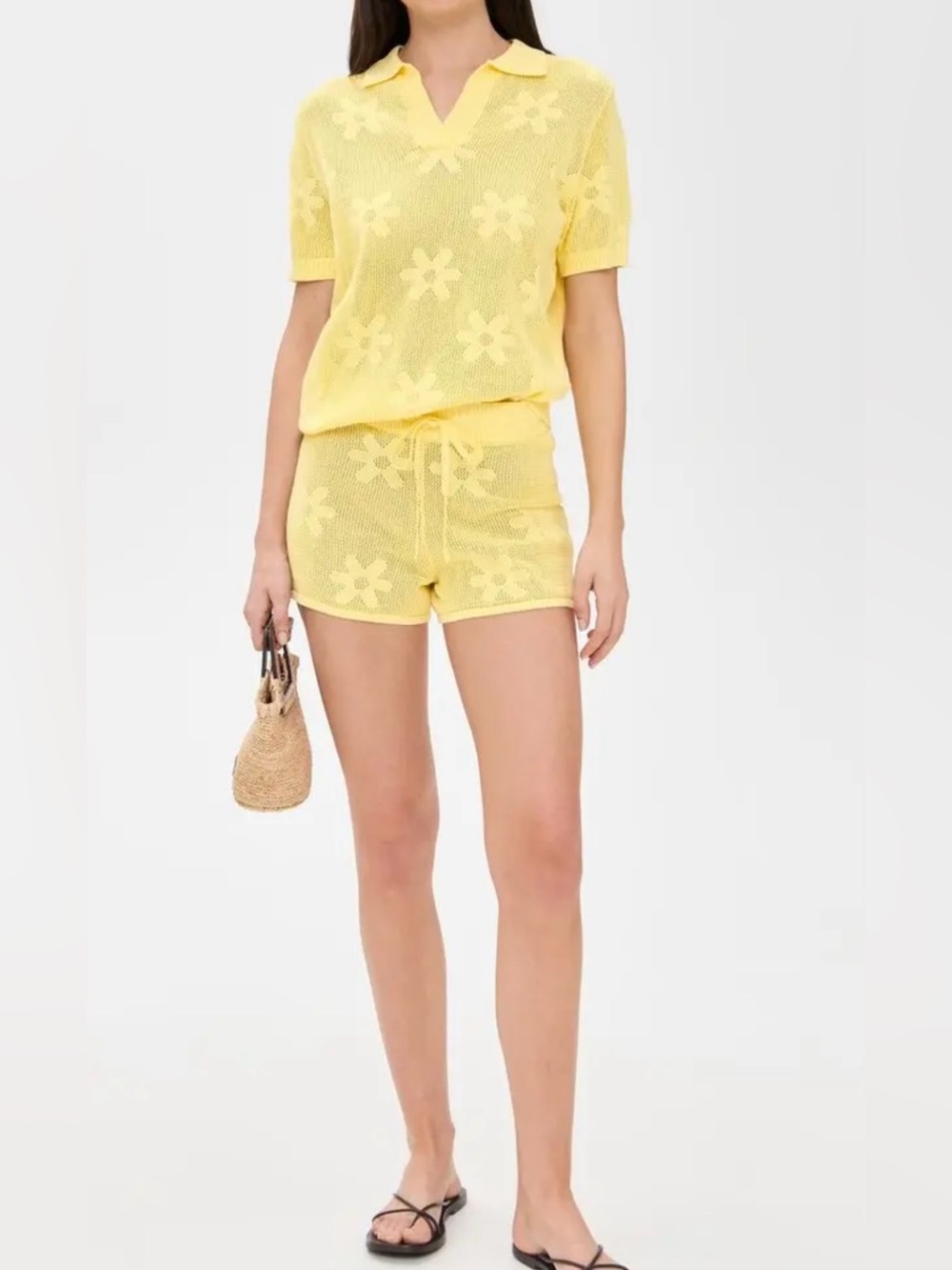 NWOT Beach Riot Balboa Shorts Yellow, size S